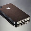Декоративная пленка Skin Guard Leather Brown Set Package for Apple iPhone 4 SGP06898