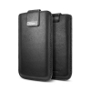 SGP Leather Pouch Crumena Series Black Кожаный чехол для iPhone 5 черный
