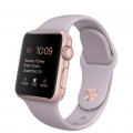 Apple Watch sport 38mm, алюминий «розовое золото» - Сиреневый спортивный ремешок 