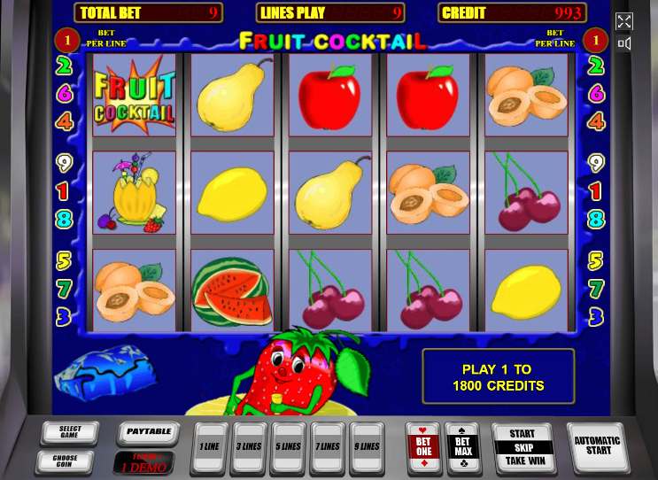 игровой автомат fruit cocktail скачать