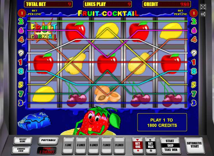 игровой автомат фрукт коктейль онлайн бесплатно